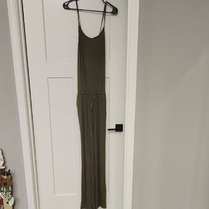 Tickled Teal Olive Green Dress